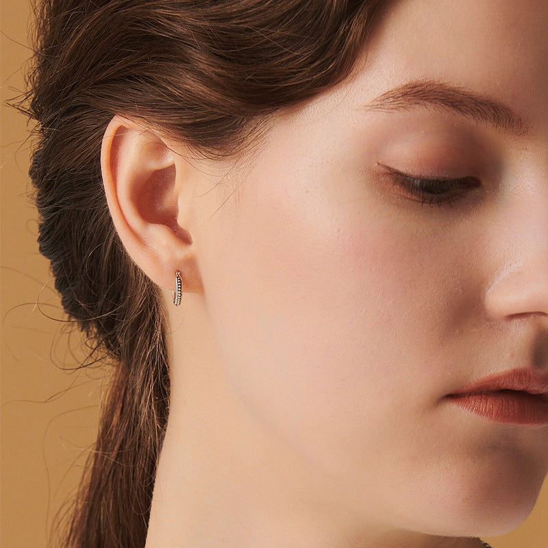 S925 Sterling Silver Jewelry Earrings Natural Malachite Gemstone Asymmetric Earrings