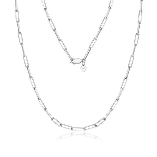 S925 Sterling Silver Jewelry Chain Gold Plating Clip Interlock Style Necklace Chains