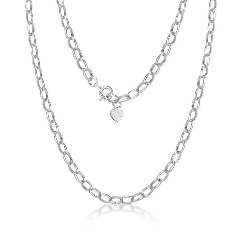 S925 Sterling Silver Jewelry Chain Gold Plating Fashion Simple Luxury Necklace Chains