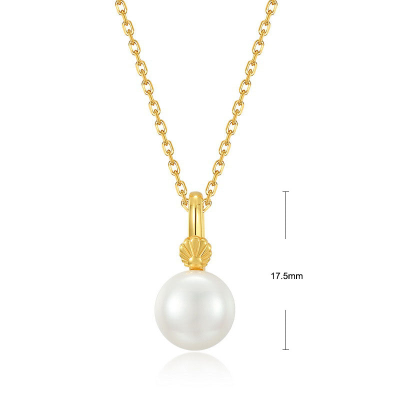 S925 Sterling Silver Jewelry Pendant Natural Freshwater Pearl Gemstone Necklace Charms