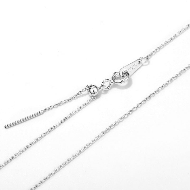 S925 Sterling Silver Jewelry Chain Gold Plating Length Adjustable Bead Necklace Chains
