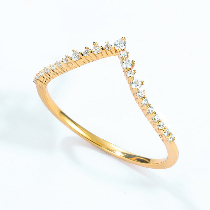 S925 Sterling Silver Jewelry Gold Plating Opal Vintage Palace Style Stacking Rings