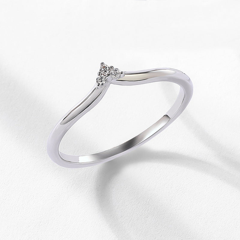 S925 Sterling Silver Jewelry Ring Alexandrite Gemstone Crown Style Stacking Rings