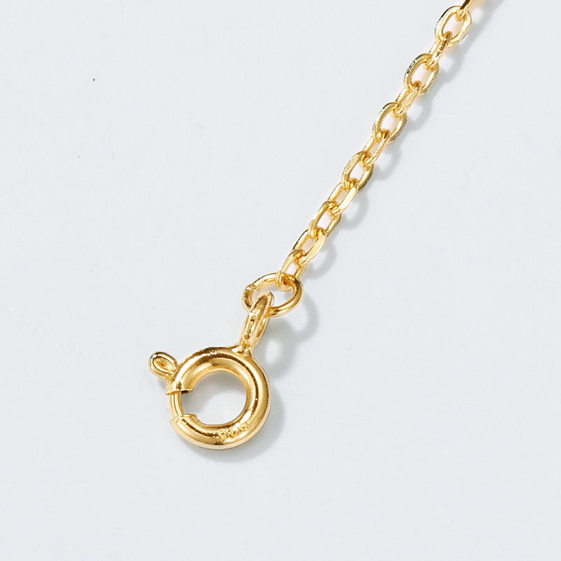 S925 Sterling Silver Jewelry Chain Gold Plating Length Adjustable 1.5mm Necklace Chains