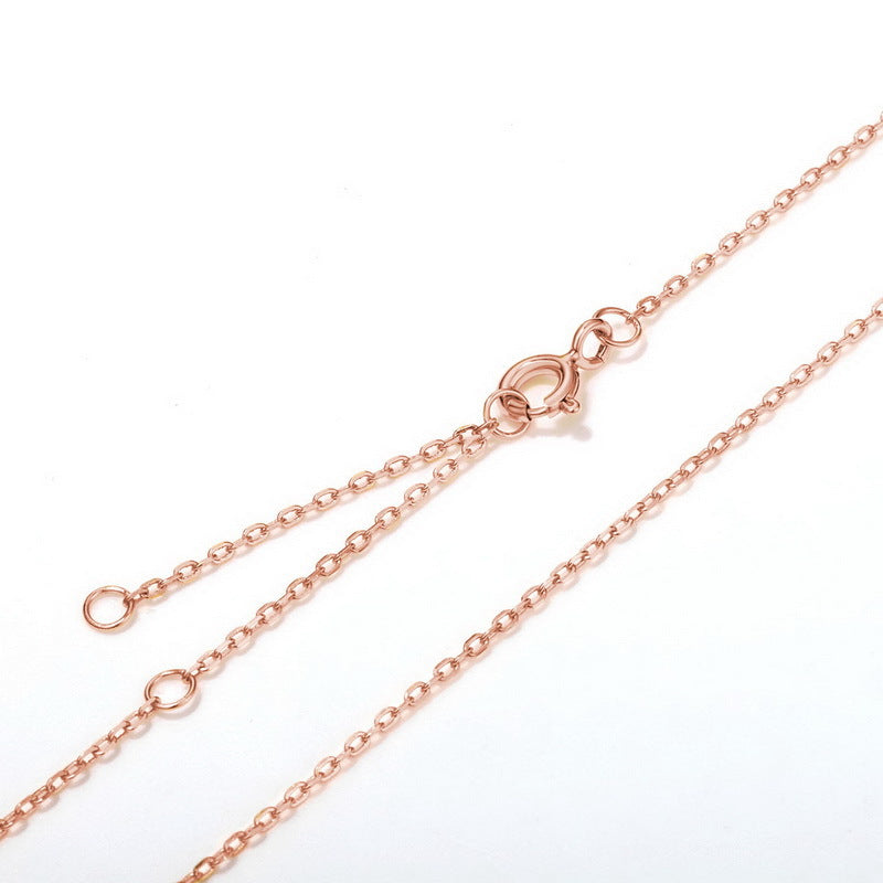 S925 Sterling Silver Jewelry Chain Gold Plating Length Adjustable Necklace Chains