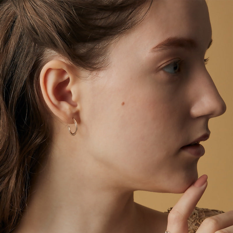 S925 Sterling Silver Jewelry Earrings Natural Malachite Gemstone Sector Style Detachable Earrings